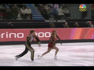 tatyana navka and roman kostomarov. figure skating. dancing on ice. russia. turin 2006