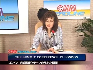 newsreader gets fucked and facialized on live tv