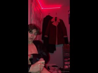 masturbator in bathrobe