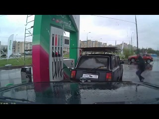 at one of the gas stations in ufa